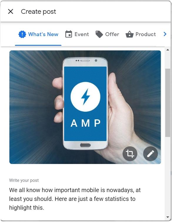 Google My Business Post