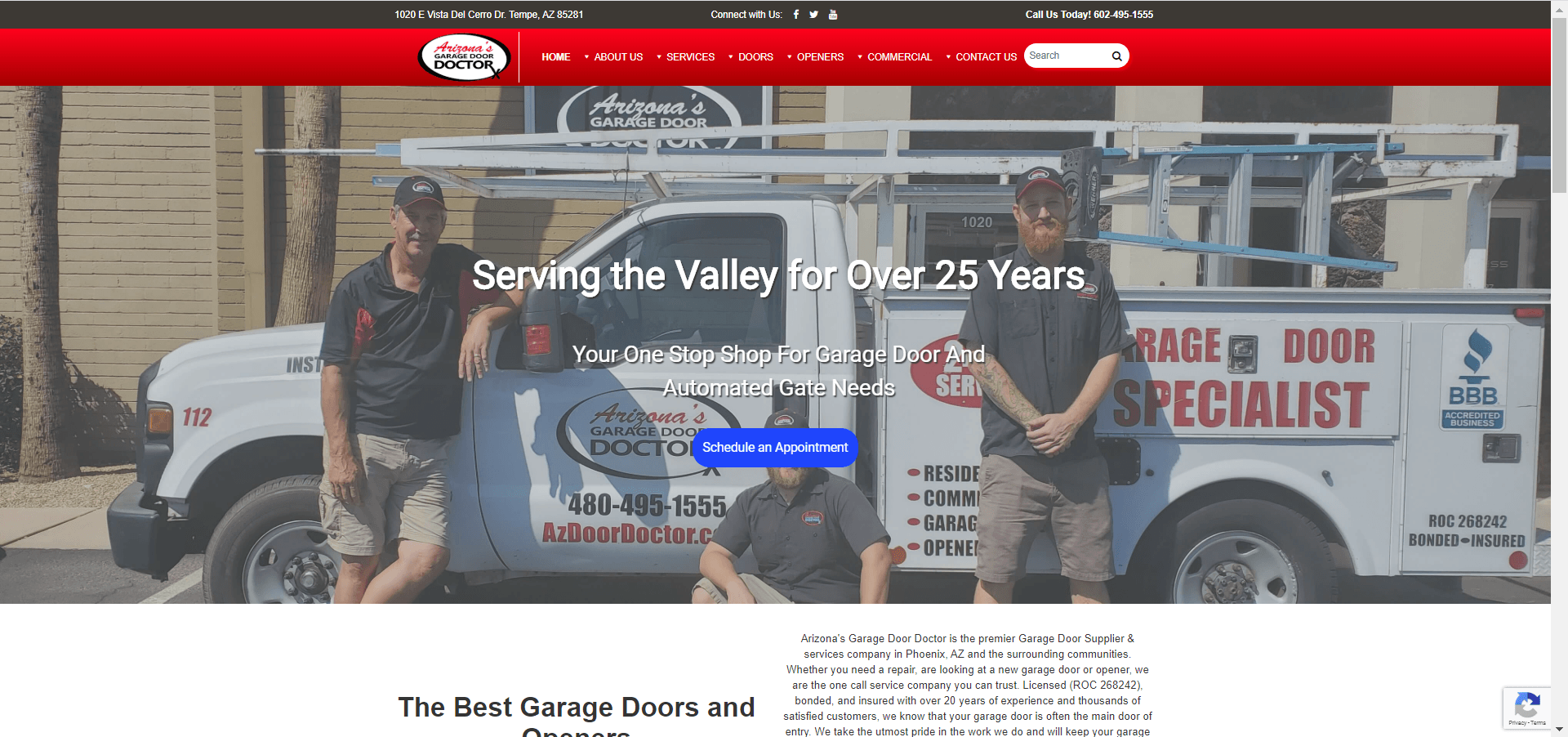 PrimeView Opens New Doors for Arizona’s Garage Door Doctors with Redesigned Website PrimeView Opens New Doors for Arizona’s Garage Door Doctors with Redesigned Website