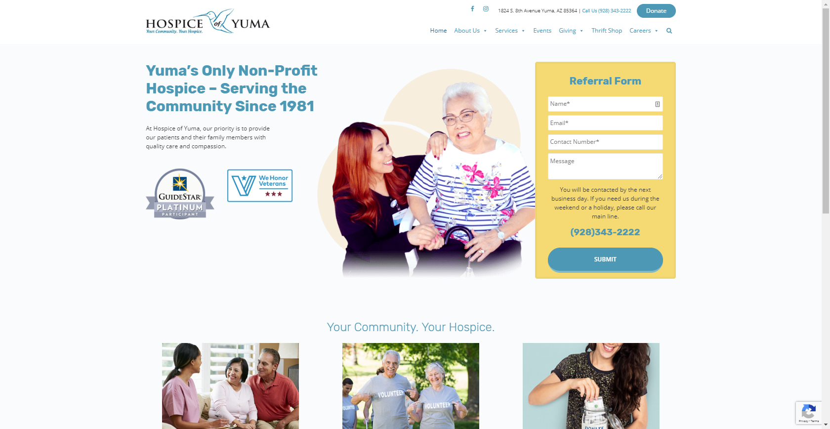 Hospice of Yuma gets Website Redesign and Upgrade Hospice of Yuma gets Website Redesign and Upgrade